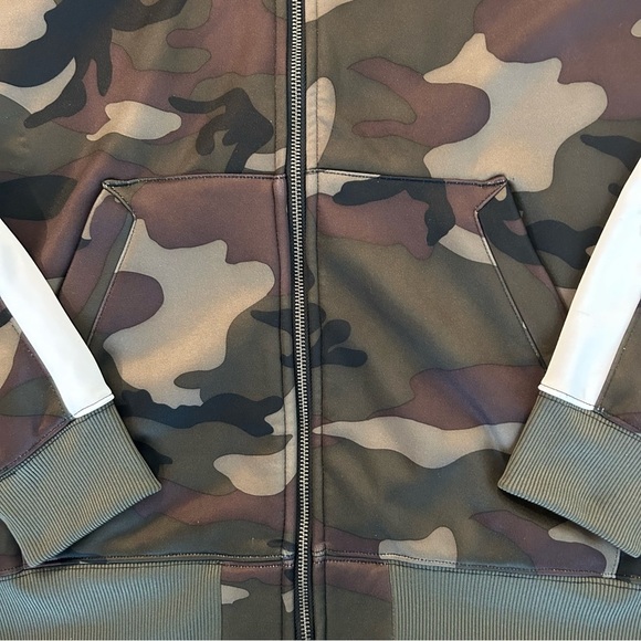 CSG Men’s Fleece Full-zip up Size XL Camo Hoodie - Picture 4 of 6